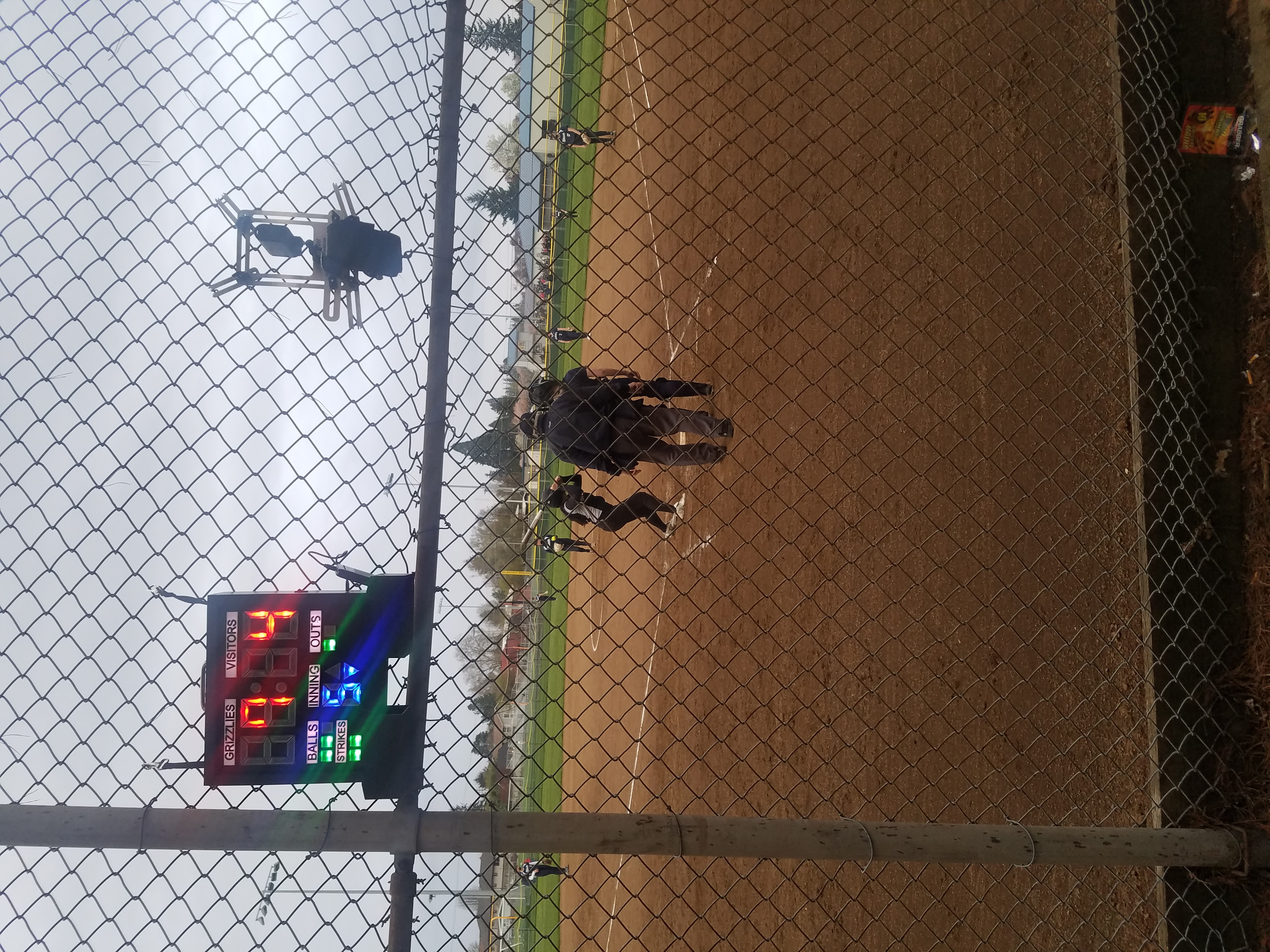 ScoreBox Ball Diamond scoreboard in action