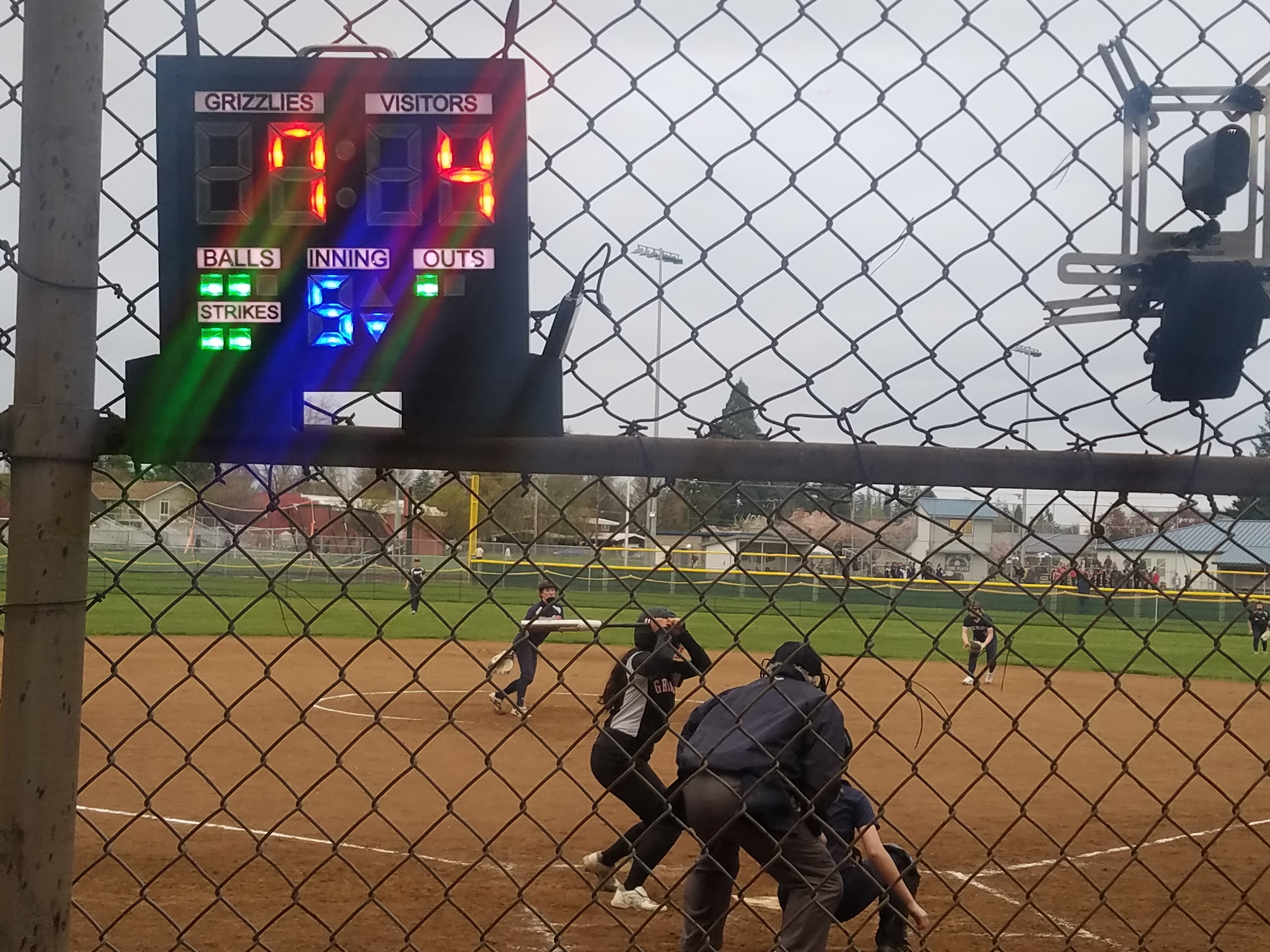 ScoreBox Ball Diamond scoreboard in action